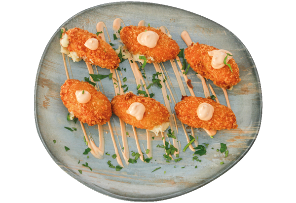 Croquetas de salmón y gambas Majestic