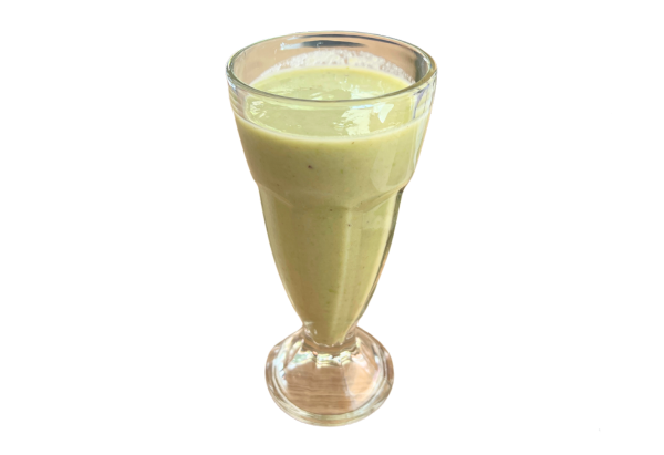 Batido de fresa y plátano con leche